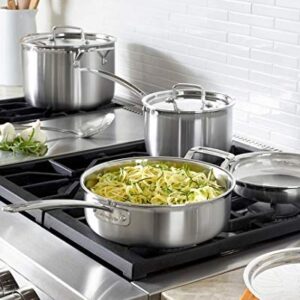 12 Piece Cookware Set by Cuisinart, MultiClad Pro Triple Ply, Silver, MCP-12N