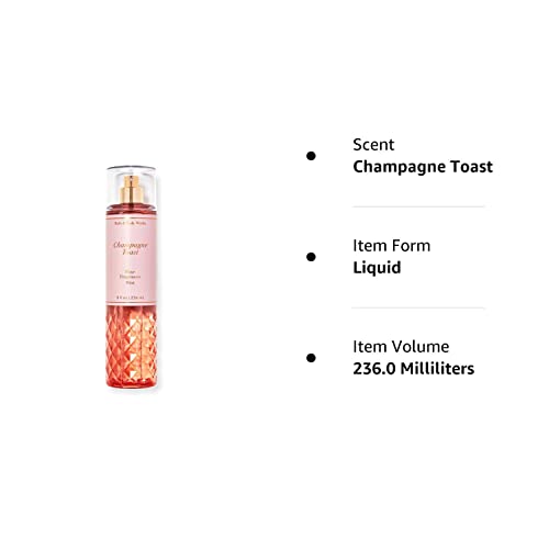 bath&bath Works Champagne Toast Fine Body Fragrance Mist 8 Fluid Ounce (Champagne Toast) 1