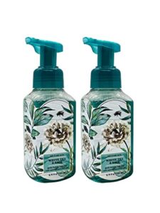 bath and body works gentle foaming hand soap, white tea and sage 8.75 ounce (2-pack) with ginseng extracts