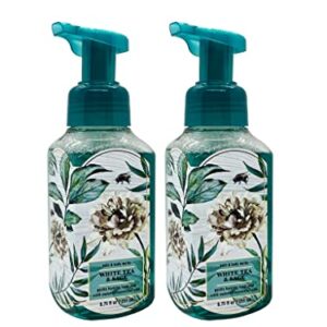 Bath and Body Works Gentle Foaming Hand Soap, White Tea and Sage 8.75 Ounce (2-Pack) with Ginseng Extracts