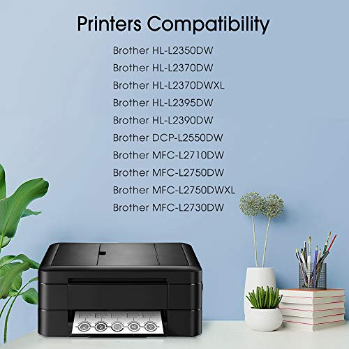 MasaiMara Compatible TN760 Toner Cartridge Replacement for Brother TN-760 TN 760 TN730 TN-730 for HL-L2350DW DCP-L2550DW HL-L2395DW HL-L2390DW HL-L2370DW MFC-L2750DW MFC-L2710DW Toner (Black, 1 Pack)