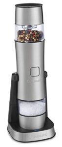 cuisinart sg-3 rechargeable salt, pepper and spice mill mini prep plus food processor, stainless steel