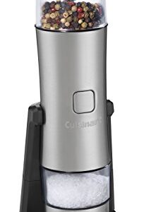 Cuisinart SG-3 Rechargeable Salt, Pepper and Spice Mill Mini Prep Plus Food Processor, Stainless Steel