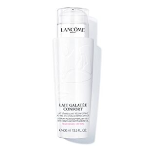 lancôme lait galatėe confort makeup remover & face cleanser – melts away makeup & conditions skin – with honey & sweet almond oil – 13.5 fl oz