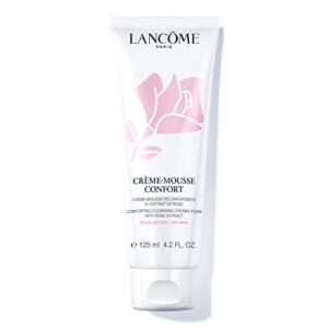 lancôme créme mousse confort foaming facial cleanser – comforting cream cleanser & makeup remover – with rosehip oil – 4.2 fl oz