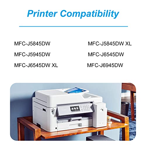 LC3037XXL Compatible Ink Cartridges Replacement for Brother LC 3037 XXL LC-3037XXL LC3037BK 4 Pack Work with Brother MFC-J5945DW MFC-J6945DW MFC-J5845DWXL MFC-J6545DWXL Printer (BK/C/M/Y)