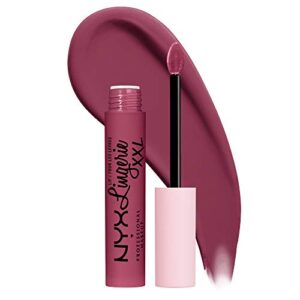 nyx professional makeup lip lingerie xxl matte liquid lipstick – peek show (dusty peony)