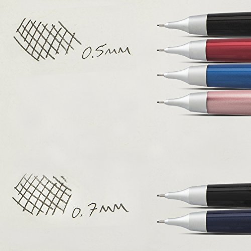 Pentel Sharp Kerry Automatic Pencil, 0.5mm Lead Size, Red Barrel, 1 Each (P1035B)