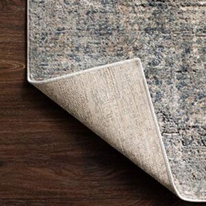 Loloi II Teagan Collection TEA-05 Denim/Slate, Contemporary 5'-3" x 7'-6" Area Rug