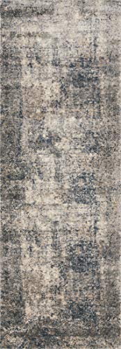 Loloi II Teagan Collection TEA-05 Denim/Slate, Contemporary 5'-3" x 7'-6" Area Rug