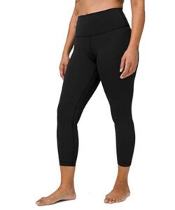 lululemon athletica wunder under high rise tight 25 7/8 yoga pants (black luxtreme,10)