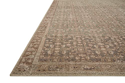 Loloi Angela Rose x Aubrey Collection AUB-04 Sage/Bark, Traditional 7'-6" x 9'-6" Area Rug