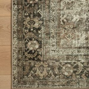 Magnolia Home by Joanna Gaines x Loloi Sinclair Collection SIN-01 Machine Washable Pebble / Taupe 8'-6" x 11'-6" Area Rug