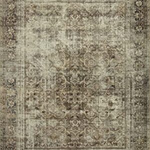 Magnolia Home by Joanna Gaines x Loloi Sinclair Collection SIN-01 Machine Washable Pebble / Taupe 8'-6" x 11'-6" Area Rug