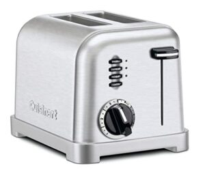 cuisinart cpt-160 metal classic 2-slice toaster, brushed stainless