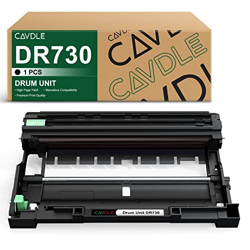 CAVDLE DR-730 Compatible Drum Unit Replacement for Brother DR730 Work with HL-L2325DW HL-L2350DW HL-L2390DW HL-L2395DW HL-L2370DW DCP-L2550DW MFC-L2690DW MFC-L2710DW MFC-L2717DW MFC-L2750DW Printers