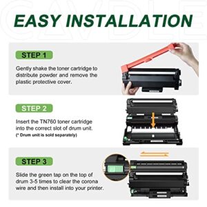 CAVDLE DR-730 Compatible Drum Unit Replacement for Brother DR730 Work with HL-L2325DW HL-L2350DW HL-L2390DW HL-L2395DW HL-L2370DW DCP-L2550DW MFC-L2690DW MFC-L2710DW MFC-L2717DW MFC-L2750DW Printers