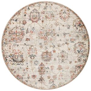 Loloi II Saban Collection SAB-09 Ivory/Multi, Traditional 5'-3" x 7'-6" Area Rug