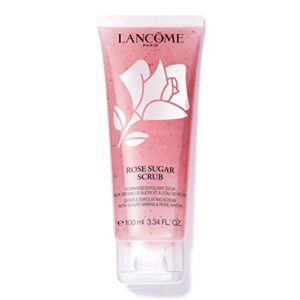 lancôme rose exfoliating face scrub – exfoliates & plumps skin – with real sugar grains, rose water & honey – 3.4 fl oz