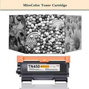 2-Pack Black High Yield TN450 TN-450 Toner Cartridge Compatible Replacement for Brother HL-2280DW HL-2230 HL-2240 MFC-7360N MFC-7860DW DCP-7065DN Printer, Page Yield Up to 2,600 Pages