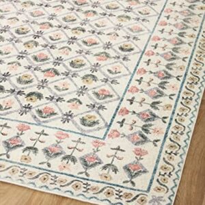 Rifle Paper Co. x Loloi Eden Collection EDE-03 Ivory 2'-6" x 11'-6" Runner Rug