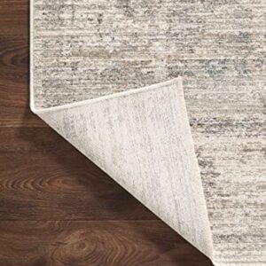 Magnolia Home by Joanna Gaines x Loloi Millie Collection MIE-01 Silver / Dove 7'-10" x 10' Area Rug