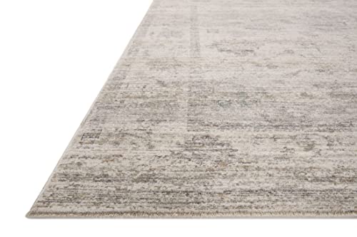 Magnolia Home by Joanna Gaines x Loloi Millie Collection MIE-01 Silver / Dove 7'-10" x 10' Area Rug