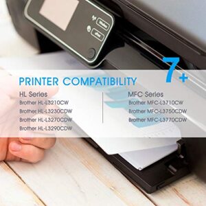 ONLYU No Chip Compatible Toner Cartridge Replacement for Brother TN227 TN-227 TN227BK TN223 TN 227 for HL-L3210CW HL-L3230CDW HL-L3270CDW HL-L3290CDW MFC-L3710CW MFC-L3750CDW MFC-L3770CDW - 4 Pack