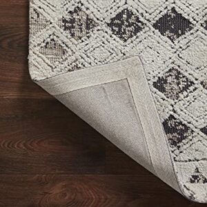 Justina Blakeney x Loloi Yeshaia Collection YES-02 Black/Neutral Transitional 7'-9" x 9'-9" Area Rug