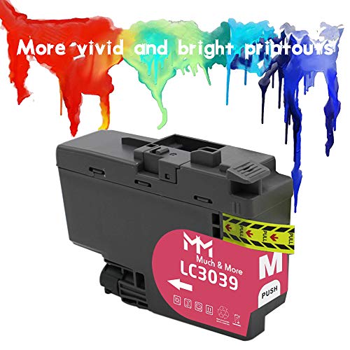 MM MUCH & MORE Compatible Color Ink Cartridge Replacement for Brother LC3039XXL LC-3039XXL LC3039M LC3039 XXL to use for MFC-J5845DW MFC-J5845DW XL MFC-J5945DW MFC-J6945DW XL (Magenta, High Yield)