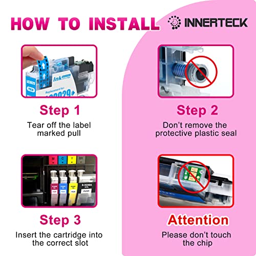 InnerTeck 6 Pack Replacement for MFC-J6530DW J6930DW LC3019 XXL LC3019 (2 Cyan, 2 Magenta, 2 Yellow) High Yield Ink Cartridges Work for Brother MFC-J6530DW MFC-J6930DW MFC-J6730DW MFC-J5330DW Printer