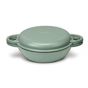 Cuisinart CI5528-2SG 2-in-1 Multipurpose Set (4 Qt. All Purpose Pan & 11" Grill Pan) - Sage Green