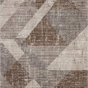 Loloi II Austen Collection AUS-04 Stone/BARK, Contemporary 6'-7" x 9'-2" Area Rug