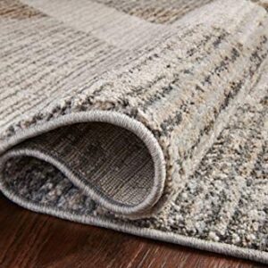 Loloi II Austen Collection AUS-04 Stone/BARK, Contemporary 6'-7" x 9'-2" Area Rug