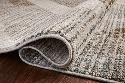 Loloi II Austen Collection AUS-04 Stone/BARK, Contemporary 6'-7" x 9'-2" Area Rug