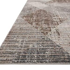 Loloi II Austen Collection AUS-04 Stone/BARK, Contemporary 6'-7" x 9'-2" Area Rug