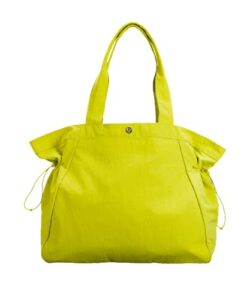 lululemon athletica lululemon side-cinch shopper bag 18l (yellow serpentine)