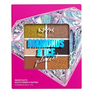 nyx professional makeup gift pack, diamonds & ice shadow palette – jeweled n’ jaded