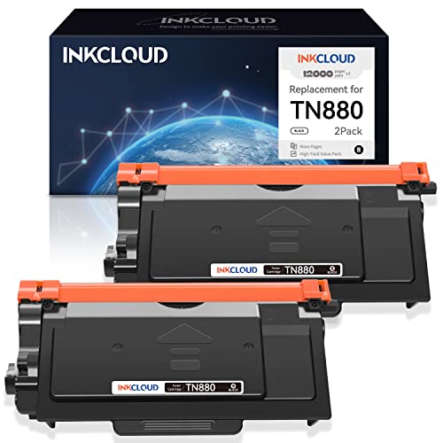 2Pack TN880 Toner for Brother TN880 TN880 TN-880 for HL-L6200DW MFC-L6700DW MFC-L6800DW HL-L6300DW HL-L6200DWT HL-L6300DW MFC-L6900DW Printer Super High Yield