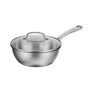 Sauce Pan with Lid by Cuisinart, 3 Quart Chef's Pan, Stainless Steel, 8335-24