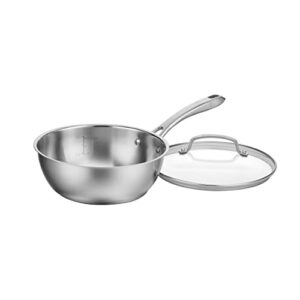 Sauce Pan with Lid by Cuisinart, 3 Quart Chef's Pan, Stainless Steel, 8335-24
