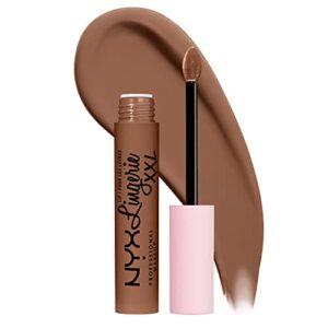 nyx professional makeup lip lingerie xxl matte liquid lipstick – hot caramelo (warm caramel)
