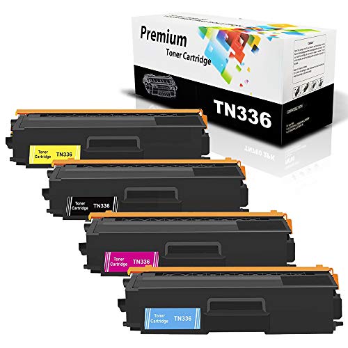 Compatible TN336 TN-336 TN315 TN-315 TN331 TN-331 TN339 Toner Cartridges for Brother HL-L8250CDN, HL-L8350CDW, HL-L8350CDWT, MFC-L8600CDW, MFC-L8850CDW MFC-9970CDW HL-4150CDN (4PK/BCMY) by FUTUNE