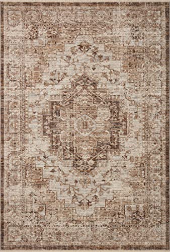 Loloi II Sorrento Collection SOR-03 Mocha/Multi 6'-7" x 9'-10" Area Rug