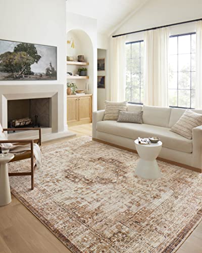 Loloi II Sorrento Collection SOR-03 Mocha/Multi 6'-7" x 9'-10" Area Rug