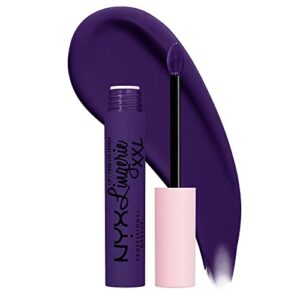 nyx professional makeup lip lingerie xxl matte liquid lipstick – lace me up (purple)
