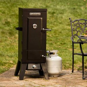 Cuisinart COS-244 Vertical Propane Smoker with Temperature & Smoke Control, Four Removable Shelves, 36", Black