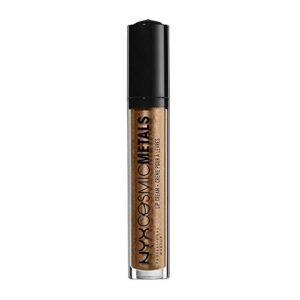 nyx professional makeup cosmic metals lip cream, liquid lipstick, celestial, 0.13 fluid ounce (cmlc13)