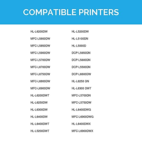 LD Products Compatible Toner Cartridge Replacement for Brother TN850 TN 850 TN-850 High Yield (Black, 2-Packs) for use in DCP-L5500DN DCP-L5600DN DCP-L5650DN DCP-L6600DW HL-L5000D, HL-L5100DN