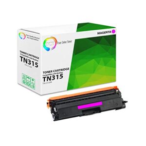 tct premium compatible toner cartridge replacement for brother tn315 tn-315m magenta works with brother hl-4150cdn 4570cdw 4570cdwt, mfc-9460cdn 9560cdw 9970cdw printers (3,500 pages)